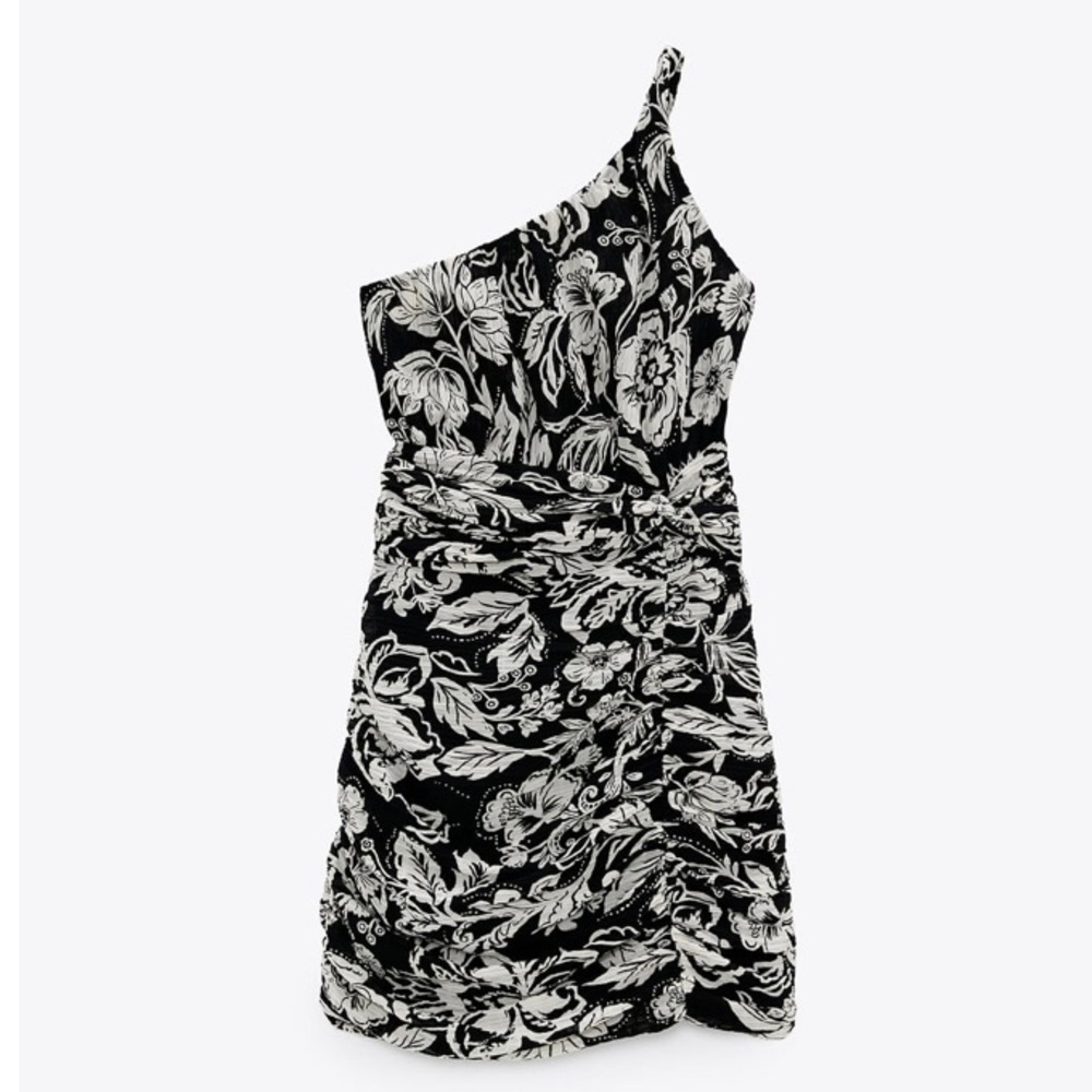 NEW Zara Blogger's Fav Asymmetric Mini Dress Large